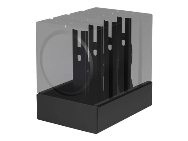 Flexson - Brakett - for 4 audio amplifiers - stål - svart - veggmonterbar, skrivebordsmonterbar - for Sonos Amp