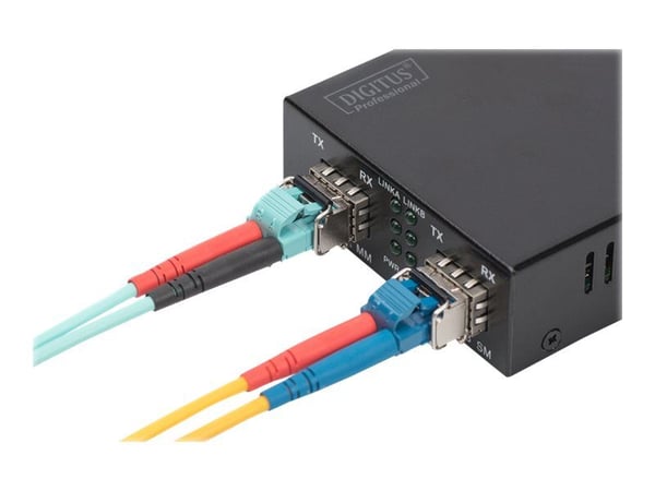 DIGITUS - SFP (mini-GBIC) transceivermodul - 1GbE - 1000Base-SX - SFP (mini-GBIC) / LC multimodus - opp til 550 m - 850 nm