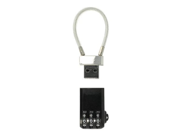 Navilock USB Lock, Yhdistelmälukko, musta