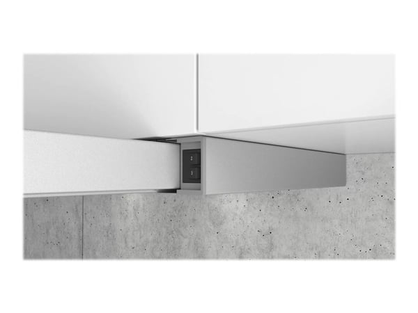 Siemens iQ100 LI64LA521 - Panser - teleskopisk - Nisje - bredde: 52.6 cm - dybde: 29 cm - ekstraksjon og resirkulasjon (-) - sølvmetallfarge