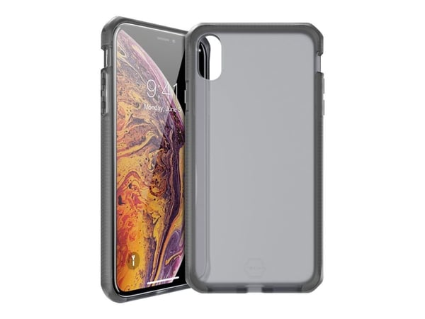 ITSKINS SupremeFrost, Suojus, Apple, iPhone Xs Max, 16,5 cm (6.5"), Musta, Läpinäkyvä