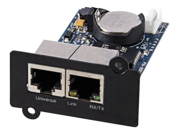 PowerWalker SNMP Card 2 - Adapter for fjernstyrt administrasjon - 100Mb LAN - 100Base-TX - for PowerWalker VI 1000 RLP, VI 2000 RLP, VI 3000 RLP