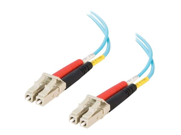 C2G LC-LC 10Gb 50/125 OM3 Duplex Multimode PVC Fiber Optic Cable (LSZH) - Nettverkskabel - LC multimodus (hann) til LC multimodus (hann) - 1 m - 1 ...
