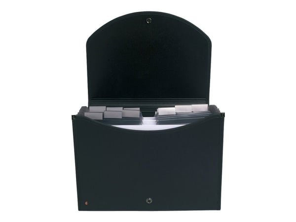 Harmonikamappe Exactive® A4 sort