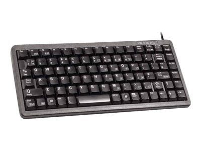 CHERRY Compact-Keyboard G84-4100 - Tastatur - PS/2, USB - Storbritannia - svart