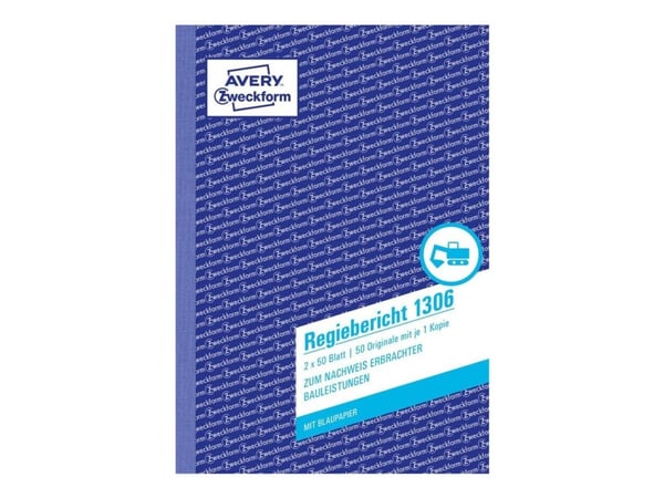 Avery Zweckform - Direktørrapport - 50 ark - A5 (148 x 210 mm) - dublett - karbonfri
