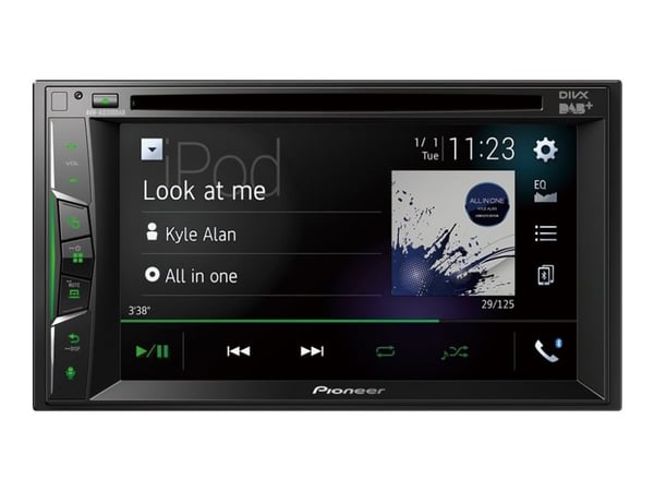 Pioneer AVH-A3200DAB - DVD-receiver - display - 6.2" - enhet i instrumentbordet - Double-DIN - 50 watt x 4