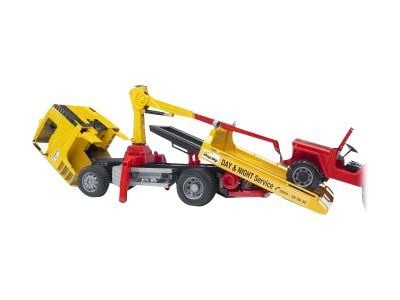 Bruder MAN TGA Breakdown truck with cross country vehicle toy