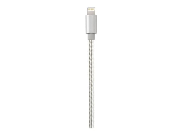 Nedis - Lightning-kabel - USB hann til Lightning hann - 1 m - aluminium - rund
