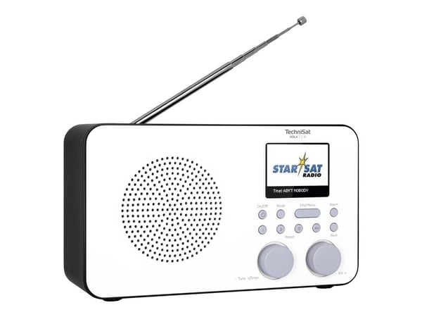 TechniSat Viola 2 C IR - Bærbar DAB-radio - 3 watt - svart, hvit