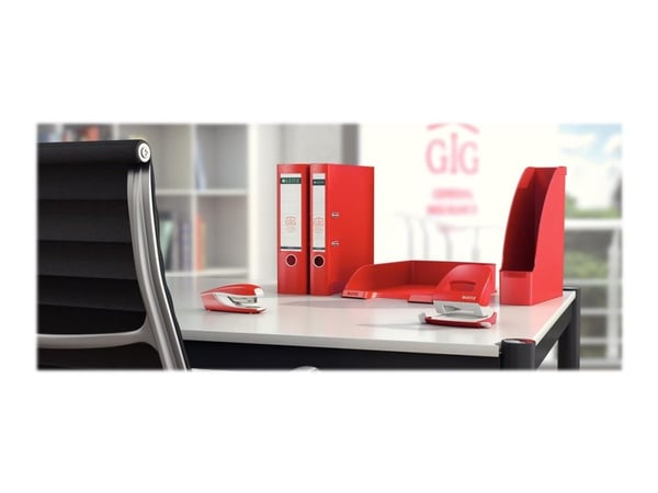 Leitz NeXXt - Stiftemaskin - 30 ark / 3 mm - 24/6, 26/6 - plast, metall - rød