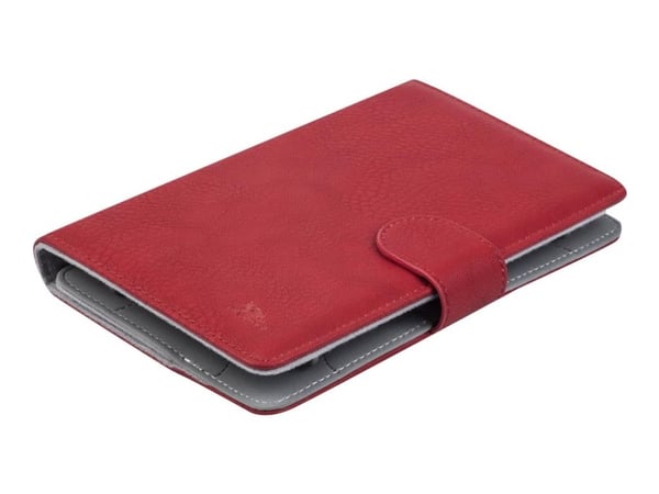 Riva Case 3017 - Lommebok for nettbrett - polyuretanlær - rød - 10.1"