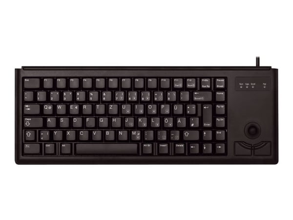 CHERRY G84-4400, Täysikokoinen (100 %), Langallinen, PS/2, QWERTY, musta