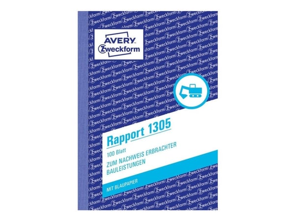 Avery Zweckform - Rapportskjema - 100 ark - A6 (105 x 148 mm)