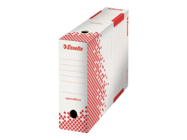 Esselte Speedbox - Boxfil - 100 mm - A4, Folio - vit