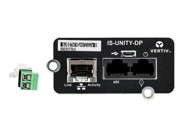 Vertiv Liebert IS-UNITY-DP, Sisäinen, Langallinen, Ethernet, 100 Mbit/s, Musta, Vihreä