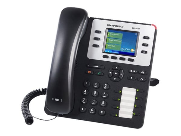 Grandstream GXP 2130 HD - VoIP-telefon - 4-veis samtalekapasitet - SIP - 3 linjer