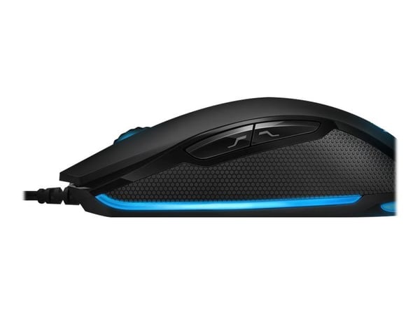 Rapoo VPRO V210 - Mus - ergonomisk - høyrehendt - optisk - 6 knapper - kablet - USB - svart
