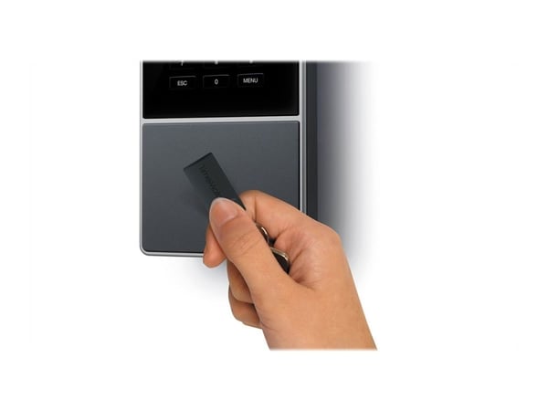 Safescan TimeMoto TM-616, Musta, Lähiluettava kortti, TFT, 7,11 cm (2.8"), Seinä, CE