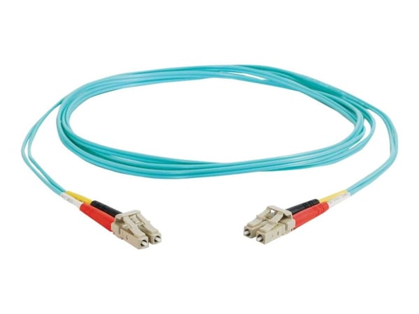 C2G LC-LC 10Gb 50/125 OM3 Duplex Multimode PVC Fiber Optic Cable (LSZH) - Nettverkskabel - LC multimodus (hann) til LC multimodus (hann) - 1 m - 1 ...
