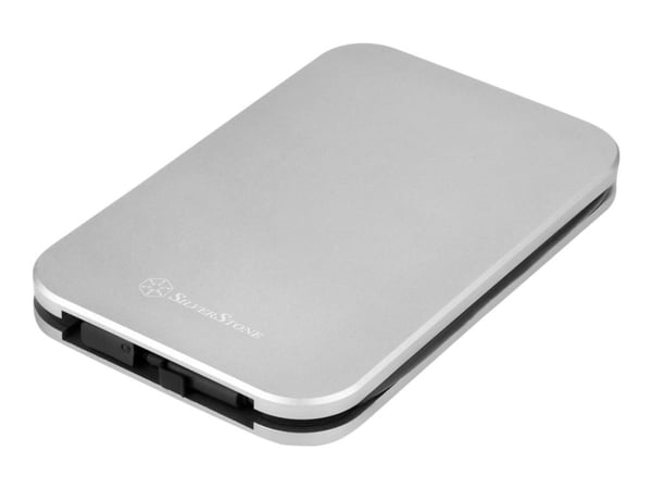 SilverStone Mammoth Series MMS02 - Förvaringslåda - 2.5" - SATA 6Gb/s - USB 3.1 (Gen 2) - träkol