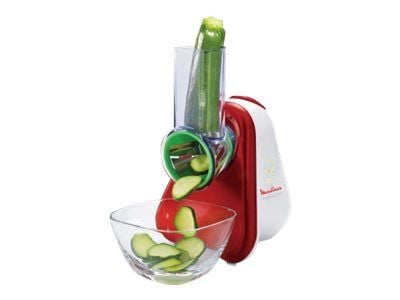 Moulinex Fresh Express DJ753510 3 in 1 - Elektrisk rasp - 200 W - rubinrød