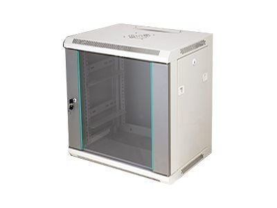 ALANTEC - Skåp - väggmontering - grå - 18U - 19"