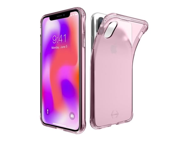ITSKINS NANO // GEL Zero Gel - Baksidedeksel for mobiltelefon - termoplast-polyuretan (TPU), Impacthane - gjennomsiktig, Lys lyserød - 5.8" - for A...