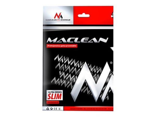 Maclean MCTV-813 - High Speed - HDMI-kabel med Ethernet - HDMI hann til HDMI hann - 3 m - skjermet - 4K-støtte