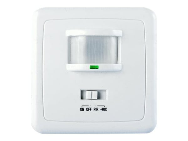 Maclean MCE18 - Rörelsesensor/mikrofon - vit