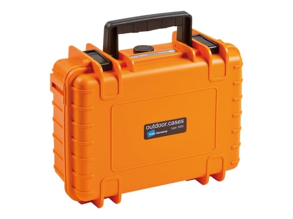 B&W Cases 1000/O/RPD, Oranssi, Polypropeeni (PP), Pölynkestävä, Vedenkestävä, 248,92 x 175,26 x 93,98 mm, 269,2 mm, 215,9 mm