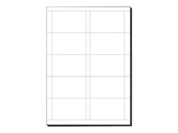 Sigel Business Card DP939 - Sterkt hvitt - 85 x 55 mm - 200 g/m² - 600 kort (60 ark x 10 visittkort