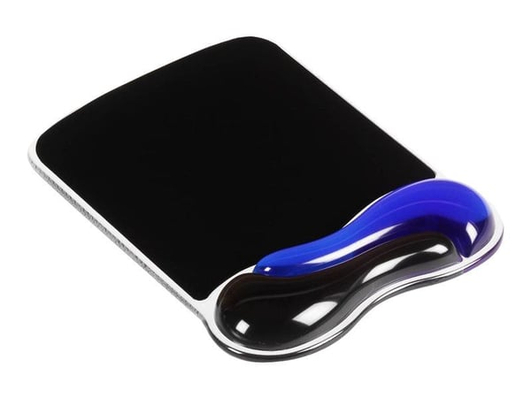 Kensington Duo Gel Mouse Pad Wrist Rest - Musematte med håndleddsstøtte - svart, blå - TAA-samsvar