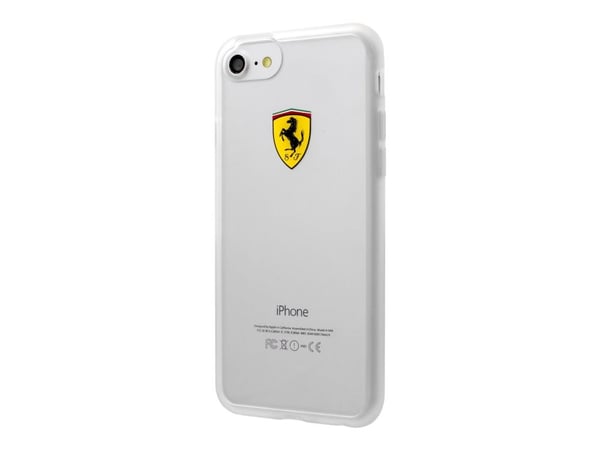 Scuderia Ferrari Semi-Hard case - Baksidedeksel for mobiltelefon - termoplast-polyuretan (TPU) - gjennomsiktig - for Apple iPhone 7, 8