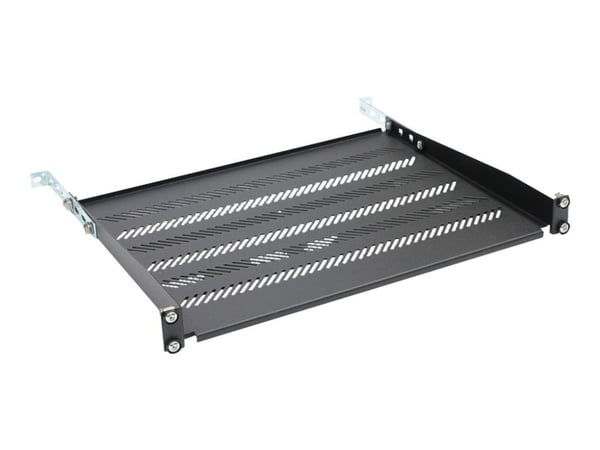 KatLink TN-19-350-1U-BK - Rack-hylle - svart, RAL 9005 - 1U - 19"