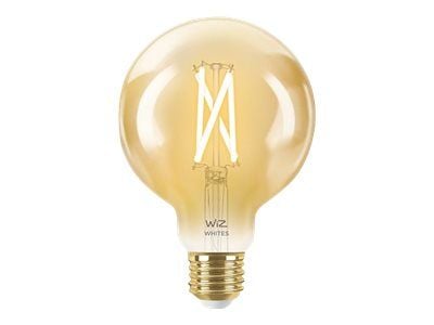 WiZ Whites - LED-filamentlyspære - form: G95 - E27 - 7 W (ekvivalent 50 W) - klasse F - varm til kjølig hvitt lys - 2000-5000 K - ravgul
