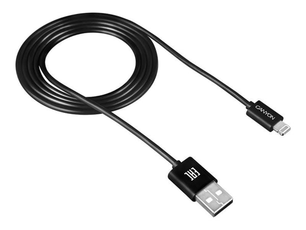 Canyon CNE-CFI1 - Lightning-kabel - Lightning hann til USB hann - 1 m - svart