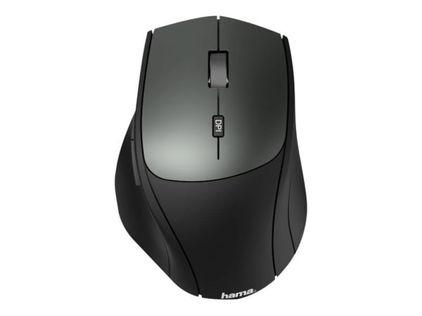 Hama MW-600, Oikeakätinen, Optinen, Langaton RF, 2400 DPI, Musta