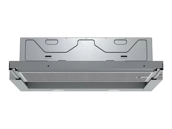 Siemens iQ300 LI64LB531 - Kåpa - teleskopisk - Fördjupning - bredd: 52.6 cm - djup: 29 cm - utsug och återcirkulering (-) - silver-metallic