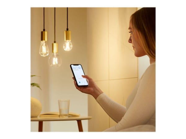 WiZ Lamp Filament Smart LED - varm til kald hvit - E27 - 60W - transparent - Wi-Fi