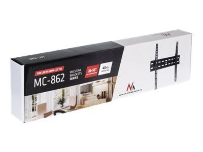 Maclean MC-862 - Monteringssett (veggmontering) - for flatpanel - metall - svart - skjermstørrelse: 26"-55"