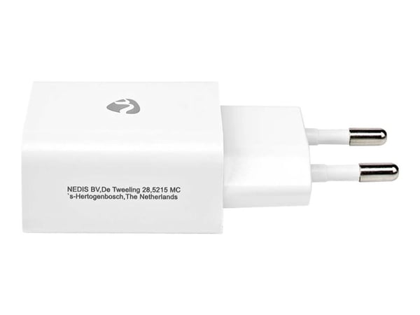 Nedis WCHAU242AWT - Strømadapter - 12 watt - 2.4 A (USB) - hvit