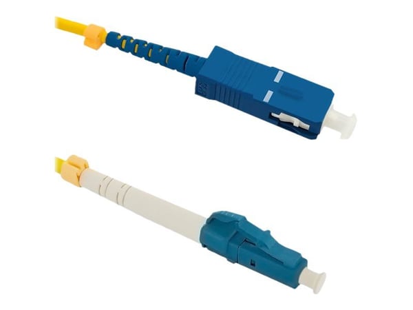 Qoltec - Koblingskabel - LC/UPC-enkeltmodus (hann) til SC/UPC-enkeltmodus (hann) - 7 m - fiberoptisk - simpleks - 9 / 125 micron - G.652D - halogenfri