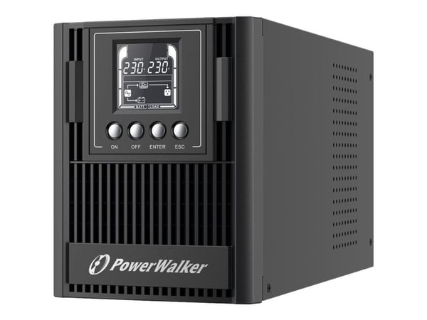 PowerWalker VFI 1000 AT - UPS - AC 80-300 V - 900 Watt - 1000 VA 9 At - RS-232, USB - lähtöliitännät: 3