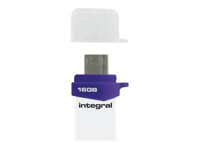 Integral Micro Fusion - USB flash-enhet - 16 GB - USB 3.0 / micro USB