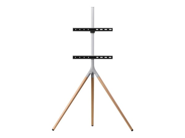 One For All WM 7472 - Stativ - tripod - for flatpanel - handmade wood - sølvgrå, ek - skjermstørrelse: 32"-65" - plassering på gulv