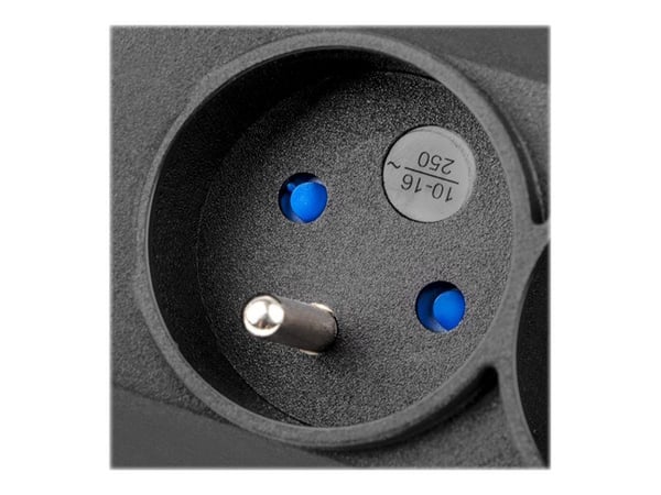 Armac Multi M12 - pistorasia - AC 230 V - 3680 Watt - tulo: Tyyppi E - lähtöliittimet: 12 (12 x tyyppi E) - 1,5 m johto - musta - musta