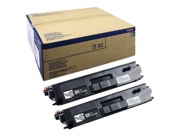 Brother TN900BK - 2-pack - svart - original - tonerpatron - for Brother HL-L9300CDWTT, MFC-L9550CDWT