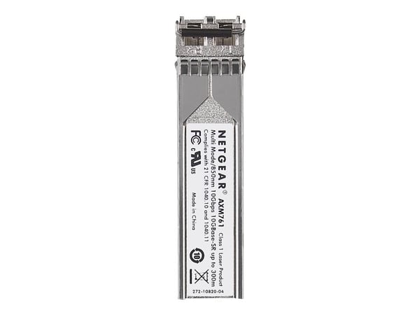 NETGEAR ProSafe AXM761 - SFP+ transceivermodul - 10GbE - 10GBase-SR - LC multimodus - opp til 300 m - 850 nm (en pakke 10)