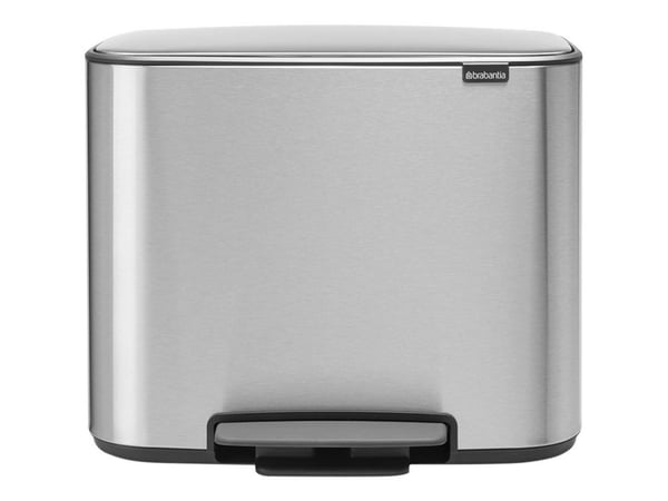 Brabantia Bo Pedal Bin - Skraldespand - fliplåg - 36 L - fodpedal - mat stål